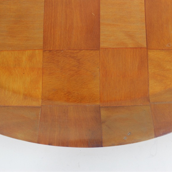 1970’s Woven Wood Tray Molded Wood Bar Danish Modern Mid Century MCM Drinks Bar - Picture 5 of 8